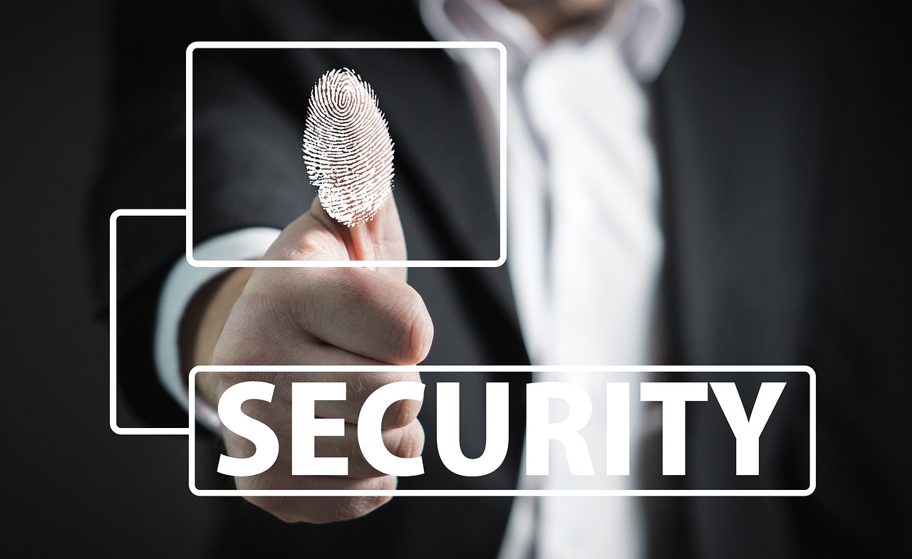 Fingerprint being used to unlock and verify identity